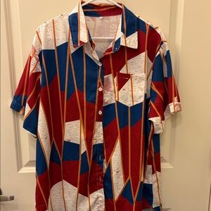 Colorful Geometric Men's Shirt
